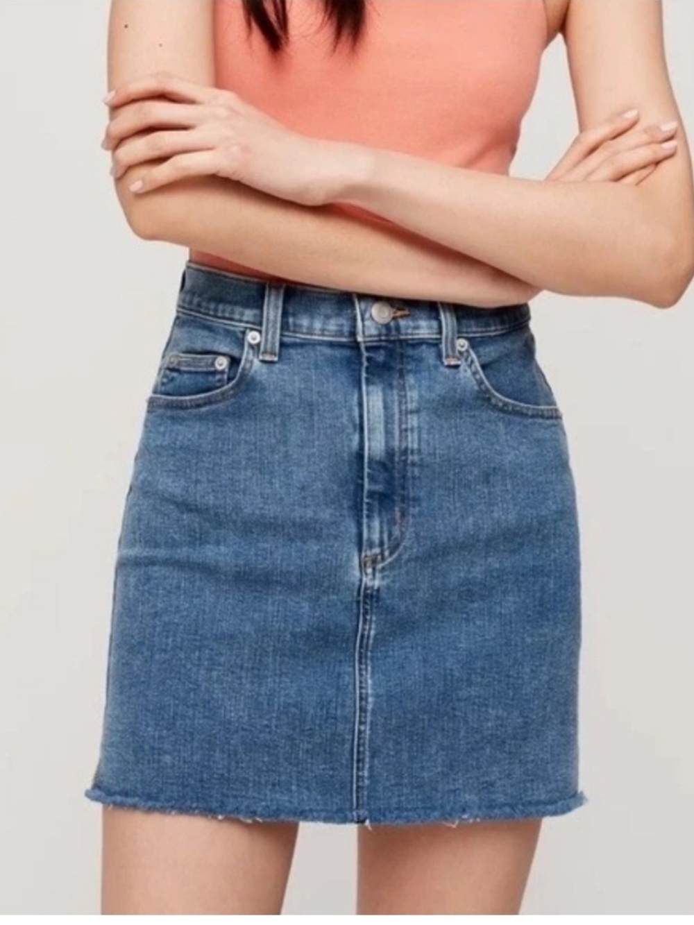 Wilfred Light Blue Denim Skirt size 4